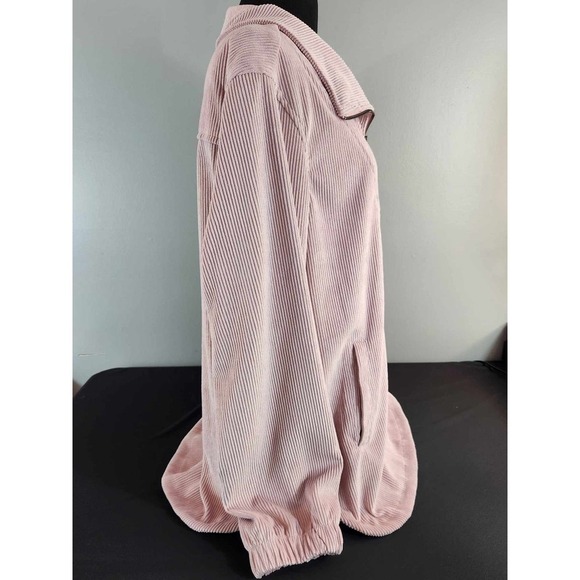 Urban Daisy half zip corduroy pull over womens sz large pink - Picture 6 of 8